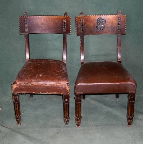 fig 1. Matched Set of 8 19th Cent Dinning Chairs